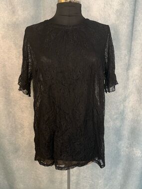 Torrid Floral Lace Short Sleeve Blouse plus size 3